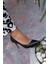 Pael Siyah Deri Stiletto 1