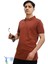 Erkek Slim Fit Dar Kesim Pamuklu Yumuşak Doku Nefes Alan Kumaş Kıvrılmaz Yaka Haki Polo Yaka Tişört Tarçın Siyah 1