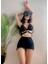 Parıltılı Taşlı Tül Büstiyer Etek Takım - Bralet ve Mini Etek 1