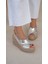 Jordy Lame Hakiki Deri Sandalet 5