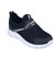 Çocuk Unisex Siyah Beyaz Bağcıksız Slip-On Rahat Kalıp Günlük Sneaker Spor Ayakkabı 3
