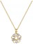 BINRONG0267 Altın Renkli Yuvarlak Kristal Çiçek Zirkon Kolye (Yurt Dışından) 1
