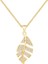 BINRONG0226 Altın Yaprak Zirkon Kolye (Yurt Dışından) 1
