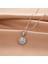 BINRONG0197 Gümüş Ayçiçeği Zirkon Taşlı Kolye (Yurt Dışından) 2