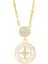 BINRONG0073 Altın Daire Zirkonyum Kolye (Yurt Dışından) 1