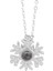 BINRONG0251 Gümüş Kar Tanesi Zirkon Taşlı Kolye (Yurt Dışından) 1