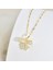 BINRONG0147 Altın Kelebek Zirkonyum Kolye (Yurt Dışından) 2