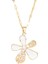 BINRONG0184 Altın Beş Yapraklı Çiçek Zirkonyum Kolye (Yurt Dışından) 1