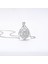 BINRONG0398 Gümüş Etek Stili Zirkon Taşlı Kolye (Yurt Dışından) 2