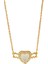 BINRONG0544 Altın Kalp Şeklinde Kanat Zirkonya Kolye (Yurt Dışından) 1