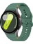 Samsung Galaxy Watch 7 40MM-44MM Ile Uyumlu Metal Tokalı Dalgalı Spor Silikon Kordon 1