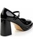 Siyah Kadın Klasik Topuklu Ayakkabı K01231414608 4