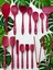 Isıya Dayanıklı Silikon Maşa Kevgir Kepçe Spatula Kaşık Seti (30-28-22-20 Cm) 15 Parça 1