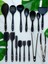 Isıya Dayanıklı Silikon Maşa Kevgir Kepçe Spatula Kaşık Seti (30-28-22-20 Cm) 15 Parça 1