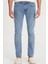 Luke Slim Fit Dar Kesim Mavi Erkek Jean Pantolon 1