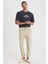 Slim Fit Dar Kesim Bej Erkek Pantolon 3