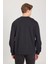 Regular Fit Normal Kesim Siyah Erkek Sweatshirt 2