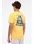 Back Graphic Short Sleeve Sarı Erkek Kısa Kol T-Shirt 2