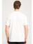 Bisiklet Yaka T-shirt Beyaz Erkek Kısa Kol T-Shirt 2