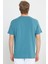 Bisiklet Yaka T-shirt Mavi Erkek Kısa Kol T-Shirt 2