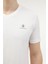 M-CT106 BSC V NK T-SH 4FX Beyaz Erkek Kısa Kol T-Shirt 4