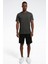 RI Left Chest Logo Gri Erkek Kısa Kol T-Shirt 1