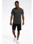 RI Left Chest Logo Gri Erkek Kısa Kol T-Shirt 4