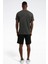 RI Left Chest Logo Gri Erkek Kısa Kol T-Shirt 7