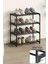 Kalın Metal Çubuklu 4 Katlı Lüx Ayakkabılık Metal Borulu Raf Organizer 1