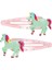 Unicorn Klipsli Toka - Pembe Mint Yeşili 1