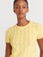 10788 Bisiklet Yaka Dokulu Triko Bluz-Sarı 3