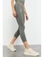 Çağla Yüksek Bel Kapri-Crop Atlet Slim Fit Kadın Tayt Takım - 95284 6