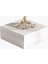Figürlü Kare Kutu Bej 25X25X17CM 1