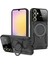 Samsung Galaxy A05S Kılıf Joy Lens Standlı Kapak - Siyah 1