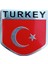 Turk Bayragi Turkey Yazili Etiket Metal Sticker 5cm 1