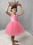 Kız Çocuk Ada Model Abiye Pembe Elbise 1