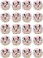 Minnie Mouse Yenilebilir Yuvarlak Kurabiye Resim Baskı 1