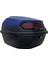 XT08-BL 32 Litre Motosiklet Arka Çanta Mavi Mat Su Geçirmez ABS Top Case Çift Kilitleme Üniversal 5