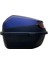 XT08-BL 32 Litre Motosiklet Arka Çanta Mavi Mat Su Geçirmez ABS Top Case Çift Kilitleme Üniversal 6