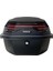 XT08-FS 32 Litre Motosiklet Arka Çanta Mat Siyah Su Geçirmez ABS Top Case Çift Kilitleme Üniversal 4