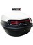 XT08-W 32 Litre Motosiklet Arka Çanta Beyaz Parlak Su Geçirmez ABS Top Case Çift Kilitleme Üniversal 1