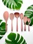 Isıya Dayanıklı Silikon Kevgir Kepçe Spatula Kaşık Seti (30-28-22-20 Cm) 6 Parça 1