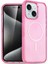 iPhone 15 Plus Kılıf Star Magsafe Kapak - Pembe 1