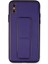 iPhone x Kılıf Coco Deri Standlı Kapak - Mor 1