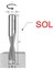 Cnc Makine Delici Uç Sol 6 mm 2