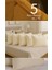 5'li Set 70X50 cm Yastık & Kıyafet Organizer Hurç Krem 1