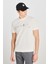 Regular Fit Grafik Bas Ekru Erkek Kısa Kol T-Shirt 1