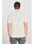 Regular Fit Grafik Bas Ekru Erkek Kısa Kol T-Shirt 2