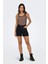 ONLVEGA HW MOM DNM SHORTS Siyah Kadın Şort 3