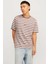 JORVESTERBRO NEWTON STRIP Kahverengi Erkek Kısa Kol T-Shirt 1